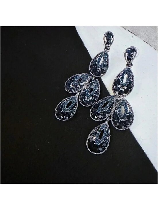 Jewelry - Deep Sapphire Rhinestone Earrings
